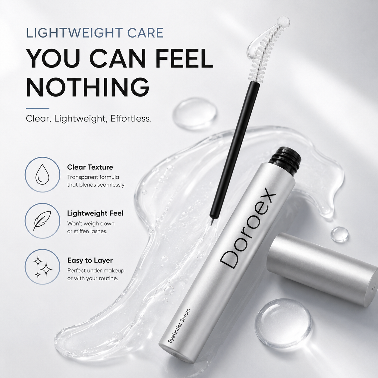 Eyelash Growth Serum for Longer, Fuller & Thicker-Looking Lashes
