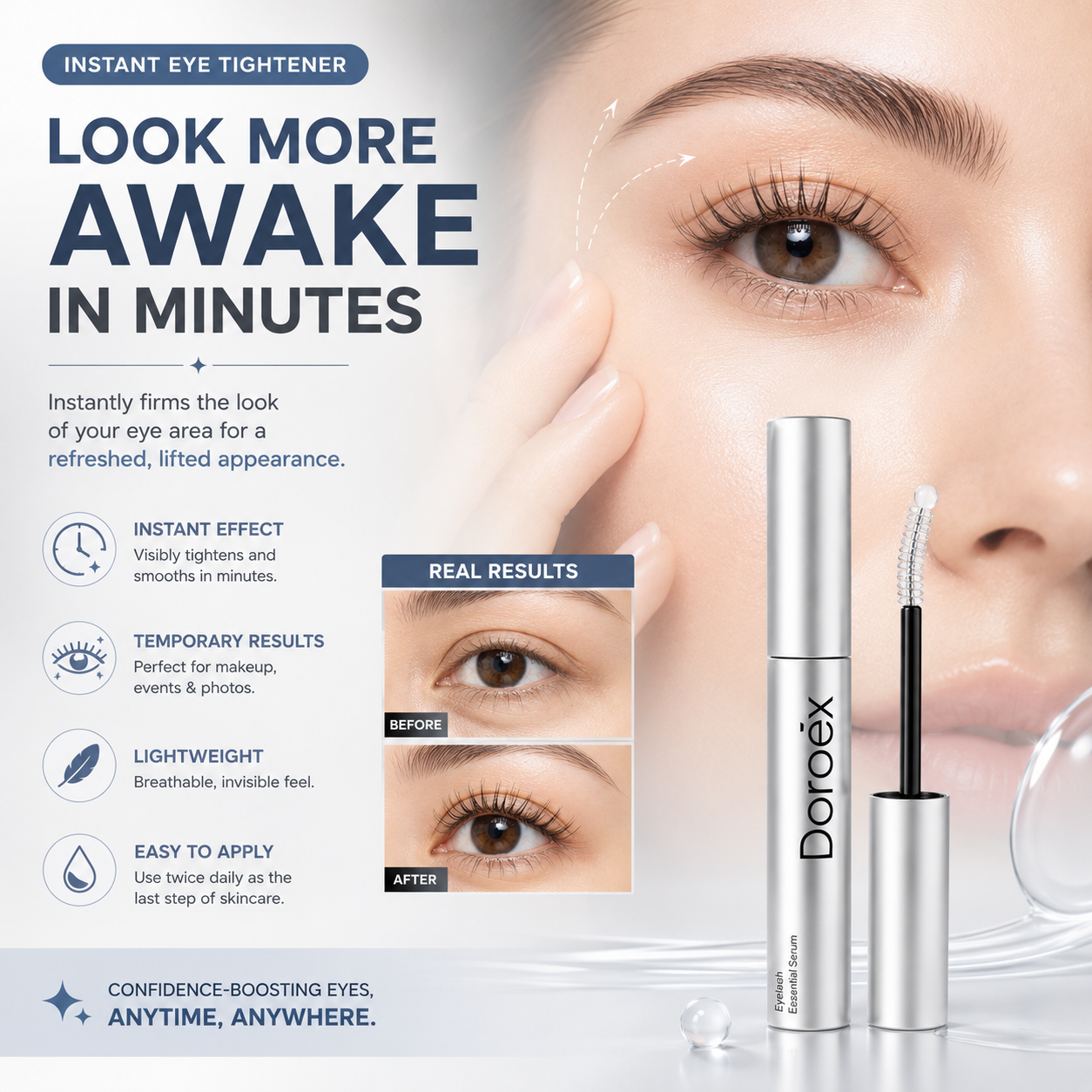Eyelash Growth Serum for Longer, Fuller & Thicker-Looking Lashes