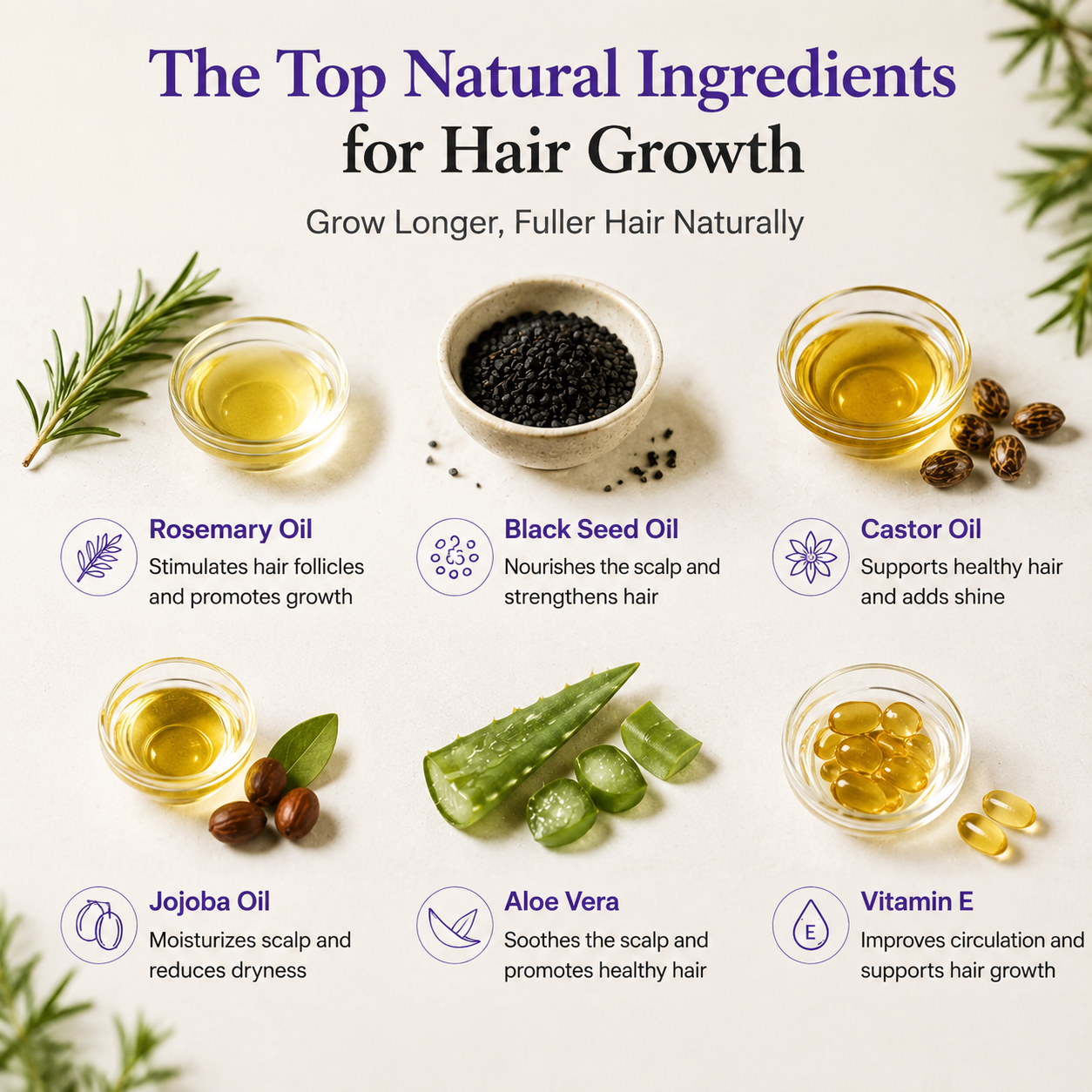 Rosemary & Rice Water Hair Spray 100% Natural Extract Silky Smooth Hair