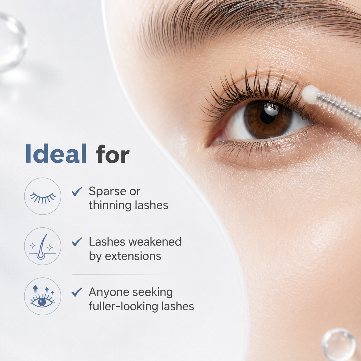 Eyelash Growth Serum for Longer, Fuller & Thicker-Looking Lashes